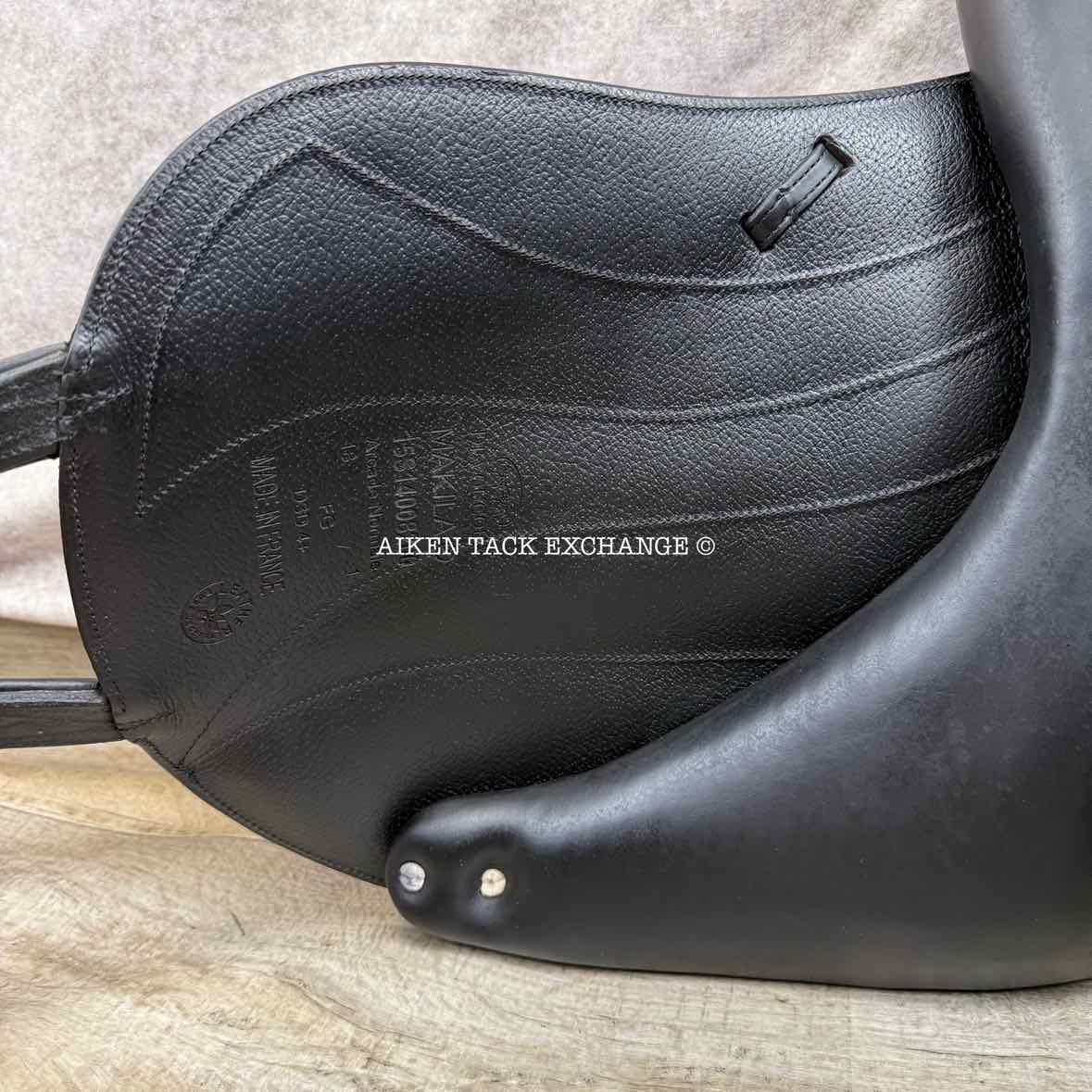 2015 Devoucoux Makila O Monoflap Dressage Saddle, 18" Seat, 1 Flap, Medium Wide Tree, D3D Panels, Full Buffalo Leather
