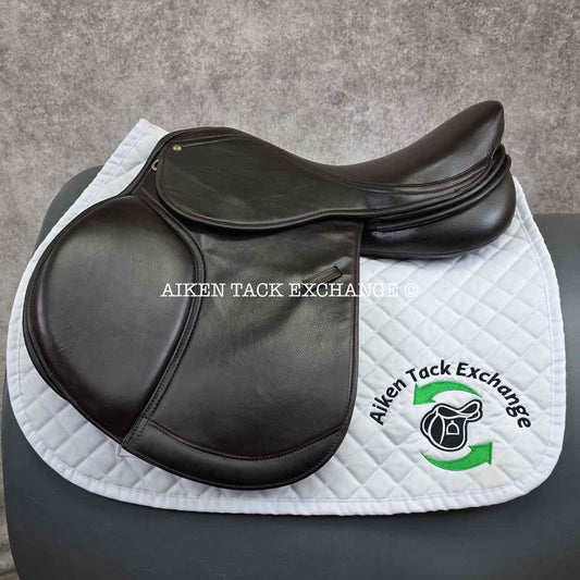 Pegasus Unicorn French Style Jump Saddle, 17.5" Seat, Auto-Adjusting Flex Tree