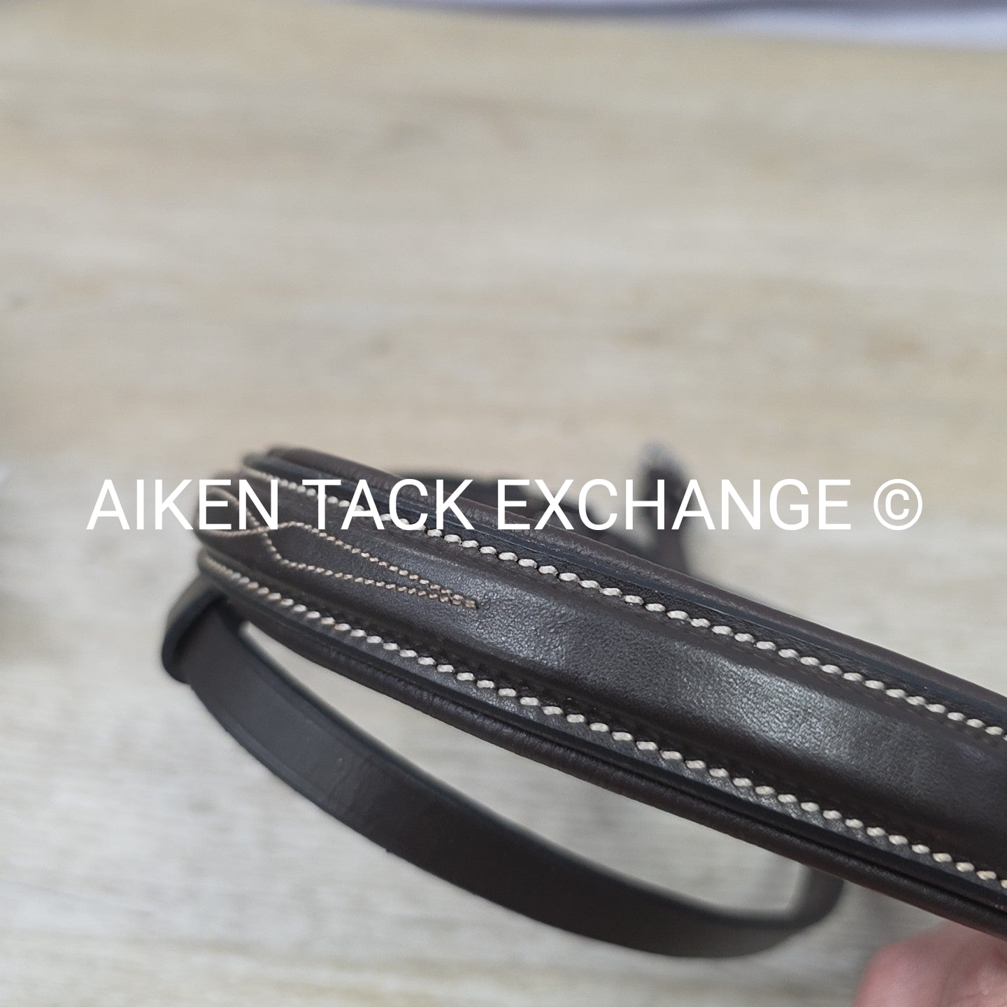 Dover Saddlery TRU-Fit Build-A-Bridle Fancy Stitched Flash Noseband, Brown, Full