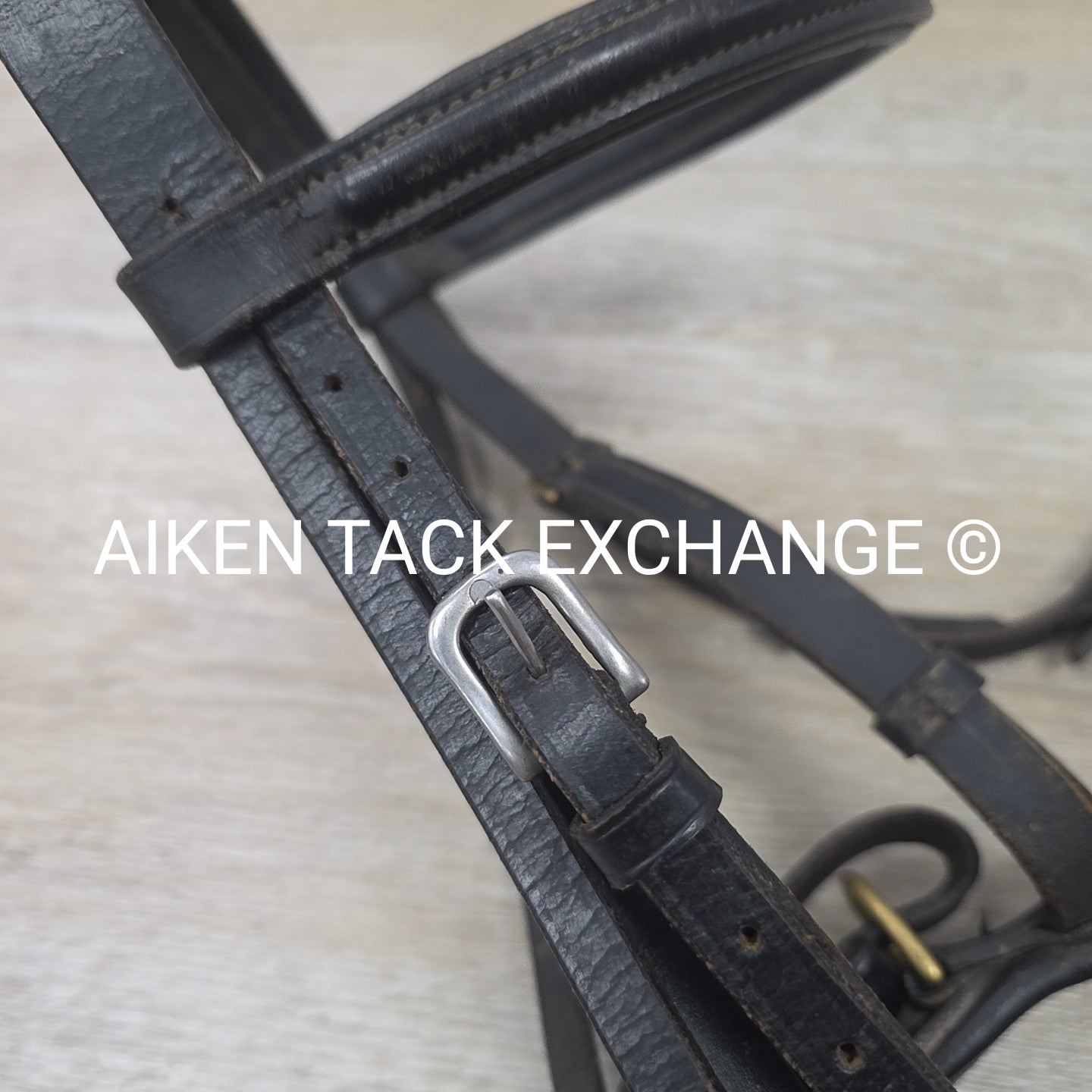 BARGAIN BUNDLE: Flash Dressage Bridle, Fancy Stitched Flash Noseband & Plain Rai