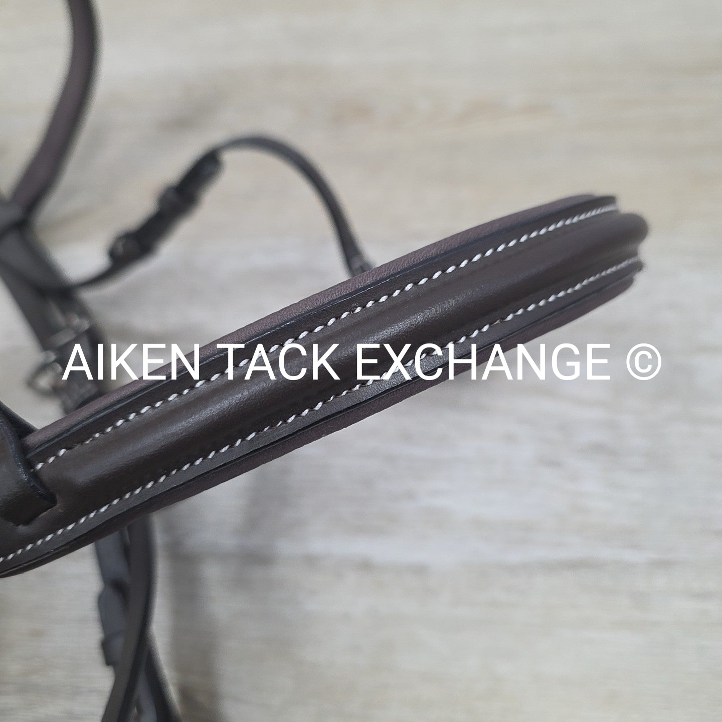 HDR Pro Mono Crown Padded Bridle with Rubber Reins, Havana, Size Cob