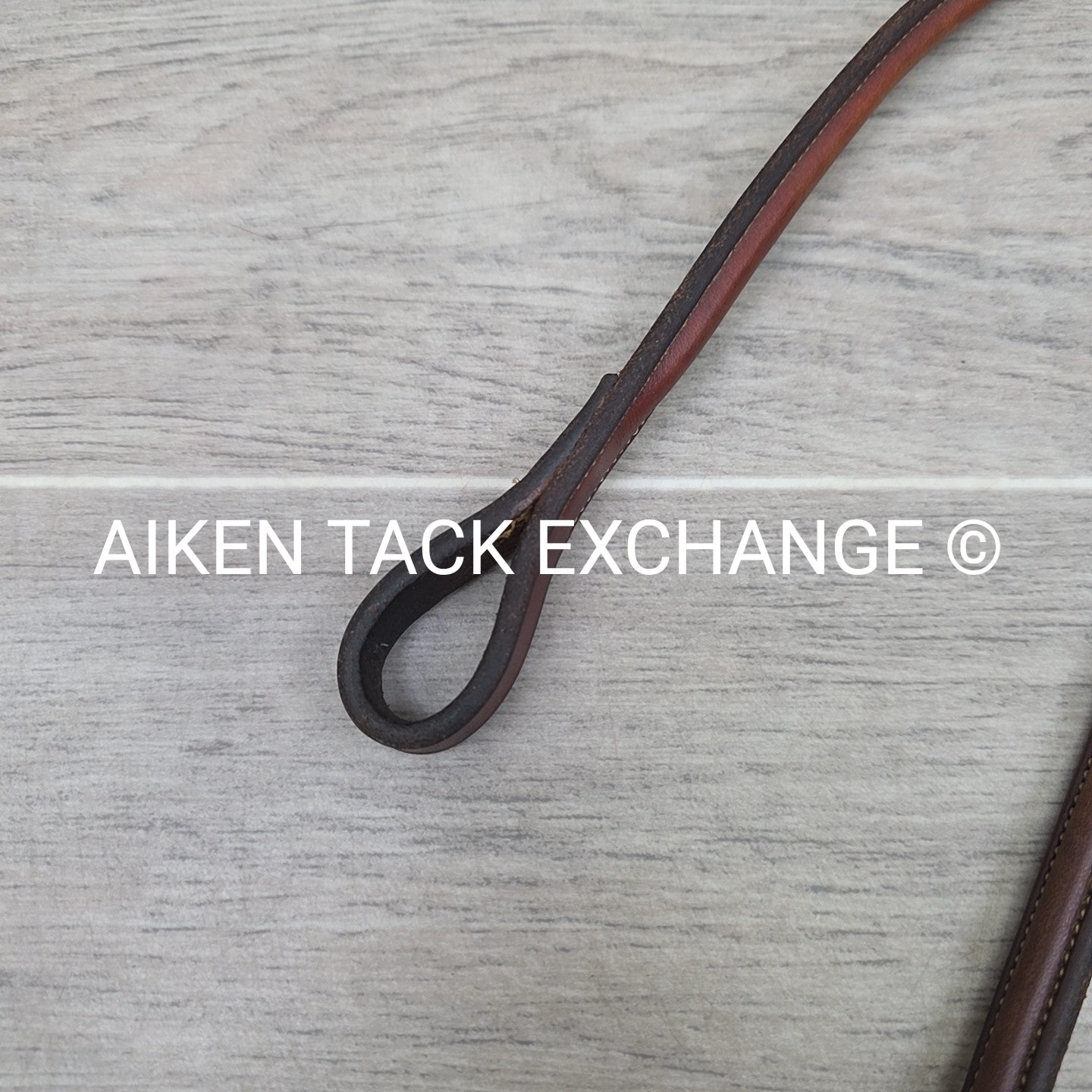 Edgewood Square Raised Fancy Stitched Standing Martingale, Brown, Oversize