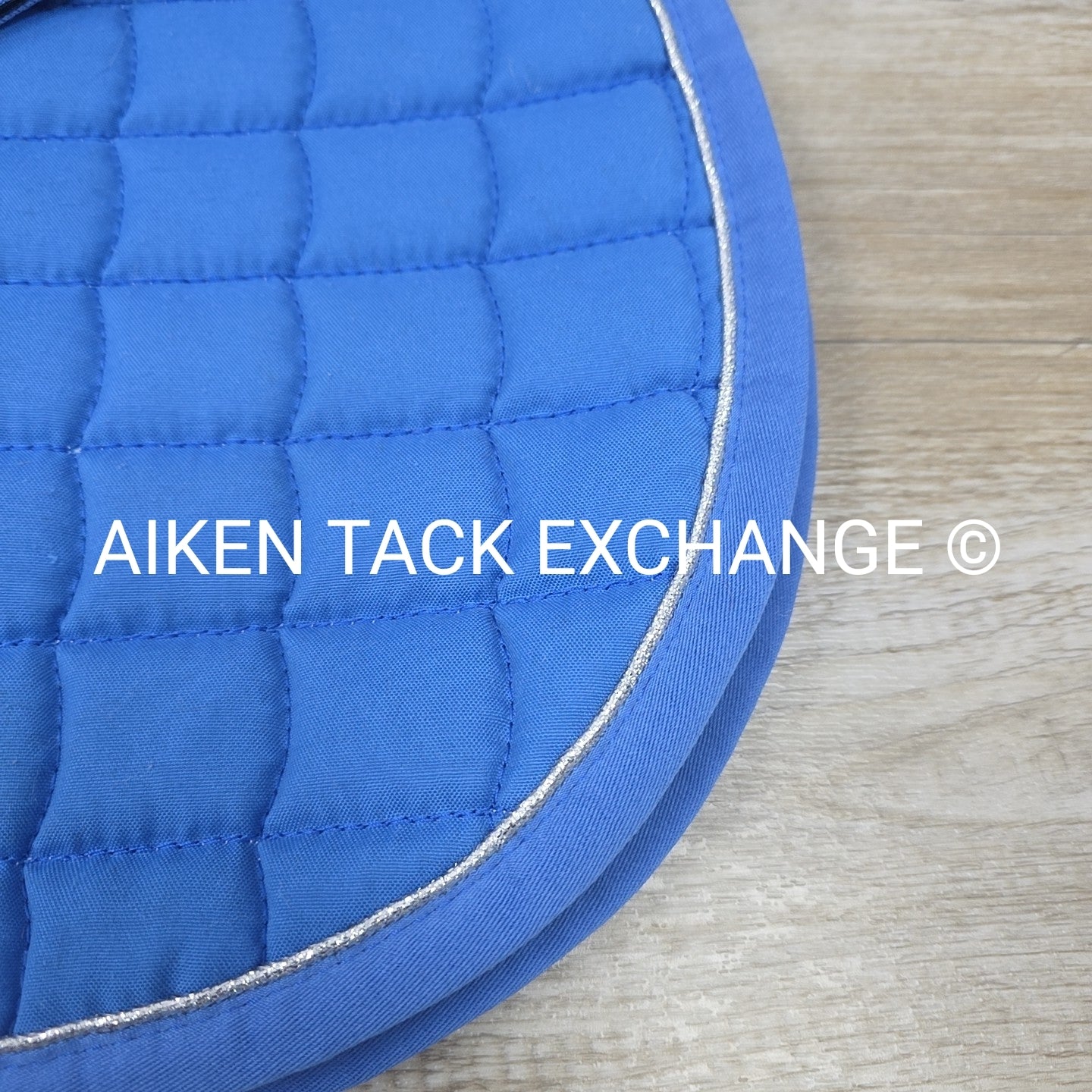 Horze All Purpose Saddle Pad, Blue/Silver, Size Full