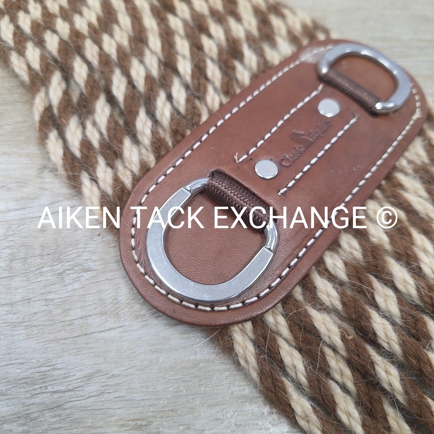 Classic Equine Mohair Alpaca Roper Cinch with Cashel ring Master Cinch Protector