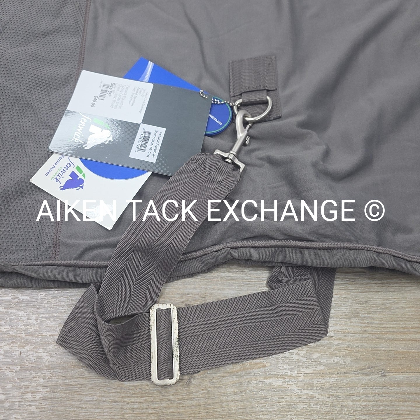 Fenwick Equestrian Sporty Dress Sheet Cooler, Grey, 86"