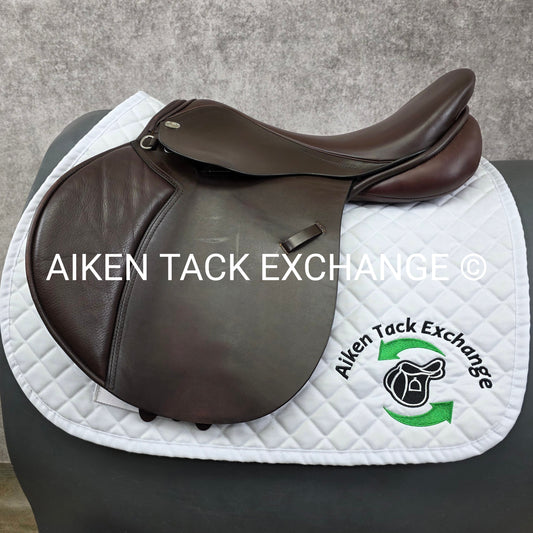 **SOLD** 2010 Duett Presto Close Contact Jump Saddle, 17" Seat, XX-Wide Hoop Tree, Wool Flocked Panels