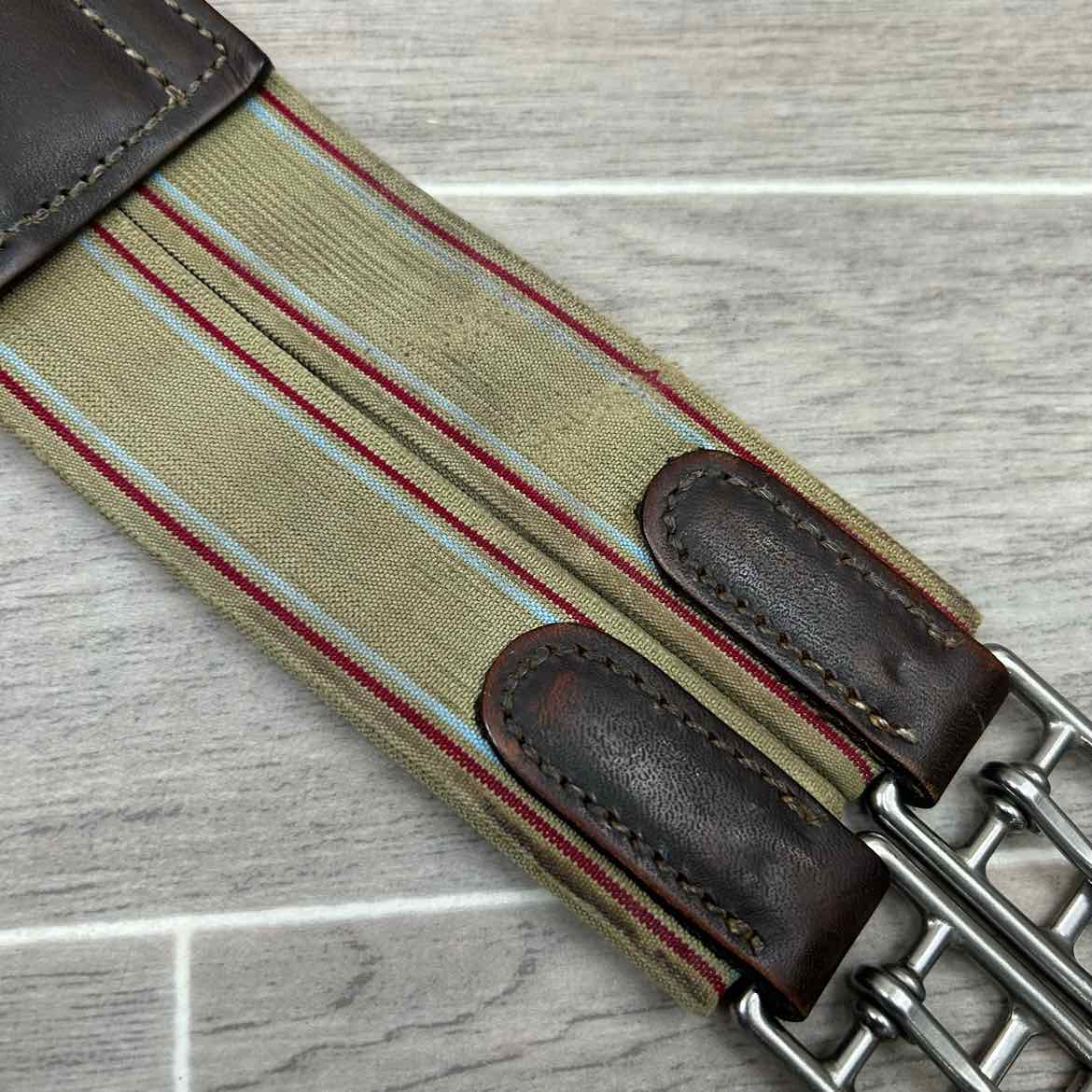 M. Toulouse Double Elastic Girth, Brown, 52"