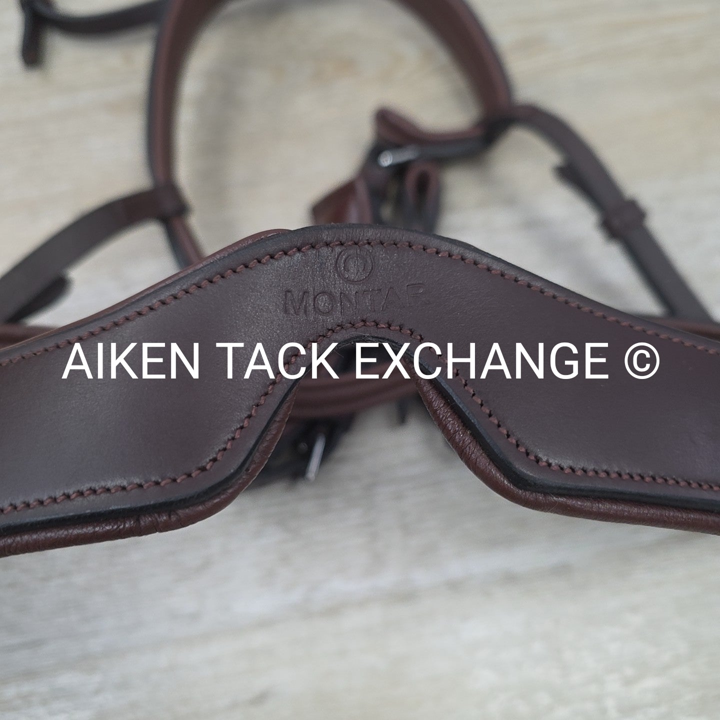 Montar Fair Bridle with Removable Flash, No Reins, Brown, Size Full