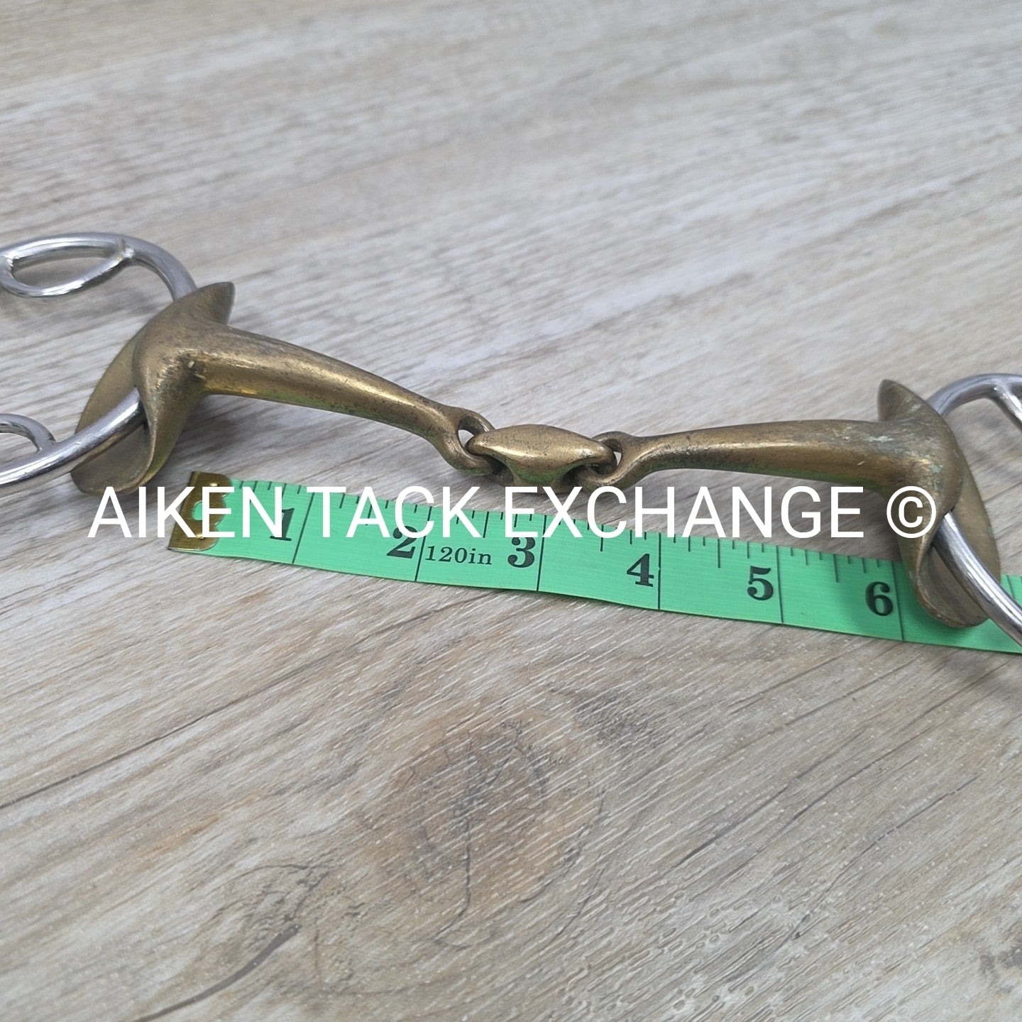 Stubben Golden Wings Double Joint Beval Loop Gag Bit 5.75"