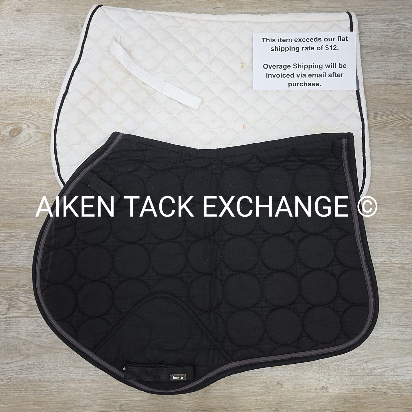 BARGAIN BUNDLE: Horze All Purpose Saddle Pad & Unknown Jump Saddle Pad