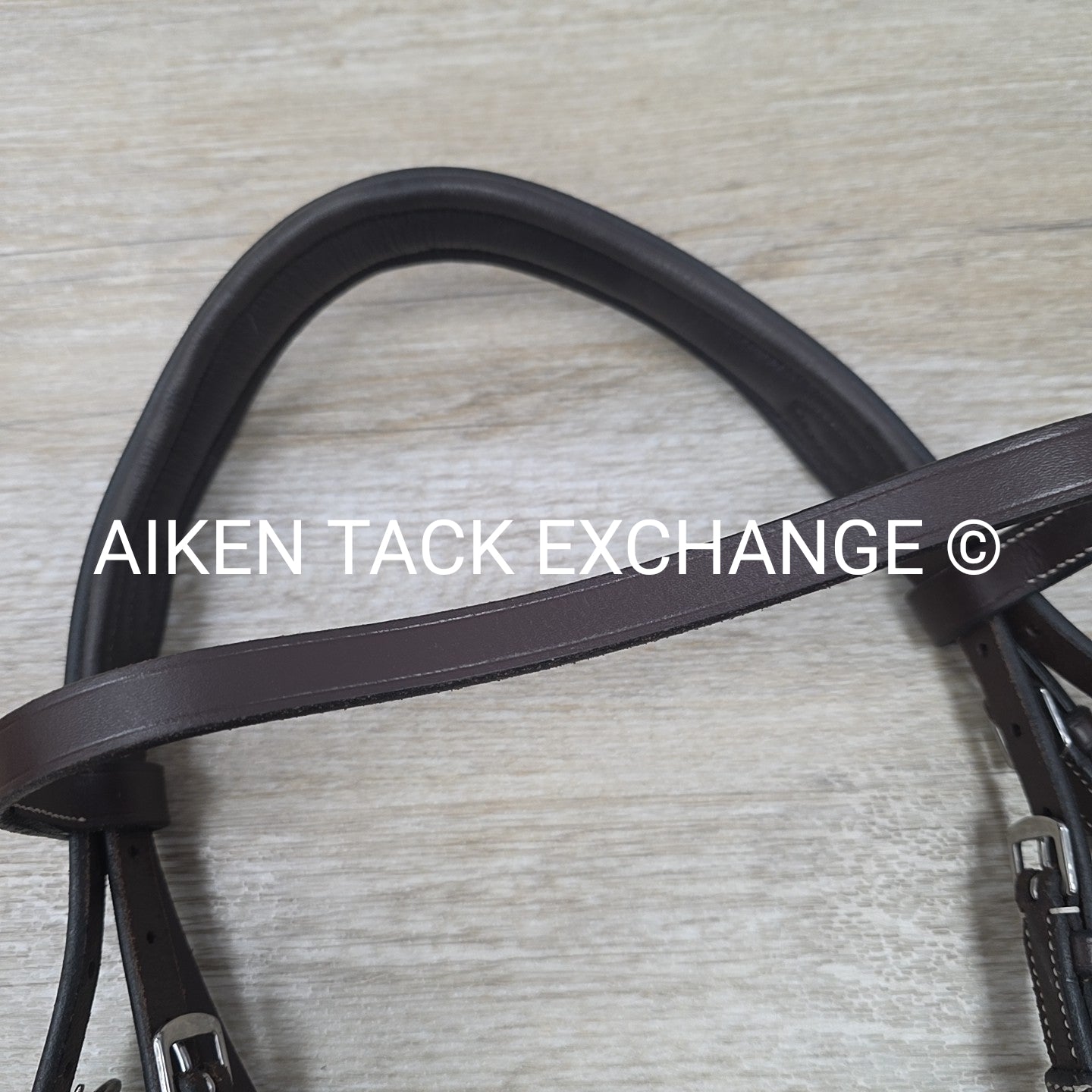 KL Select Black Oak Maple Training Bridle, No Reins & No Flash, Brown, Size Cob