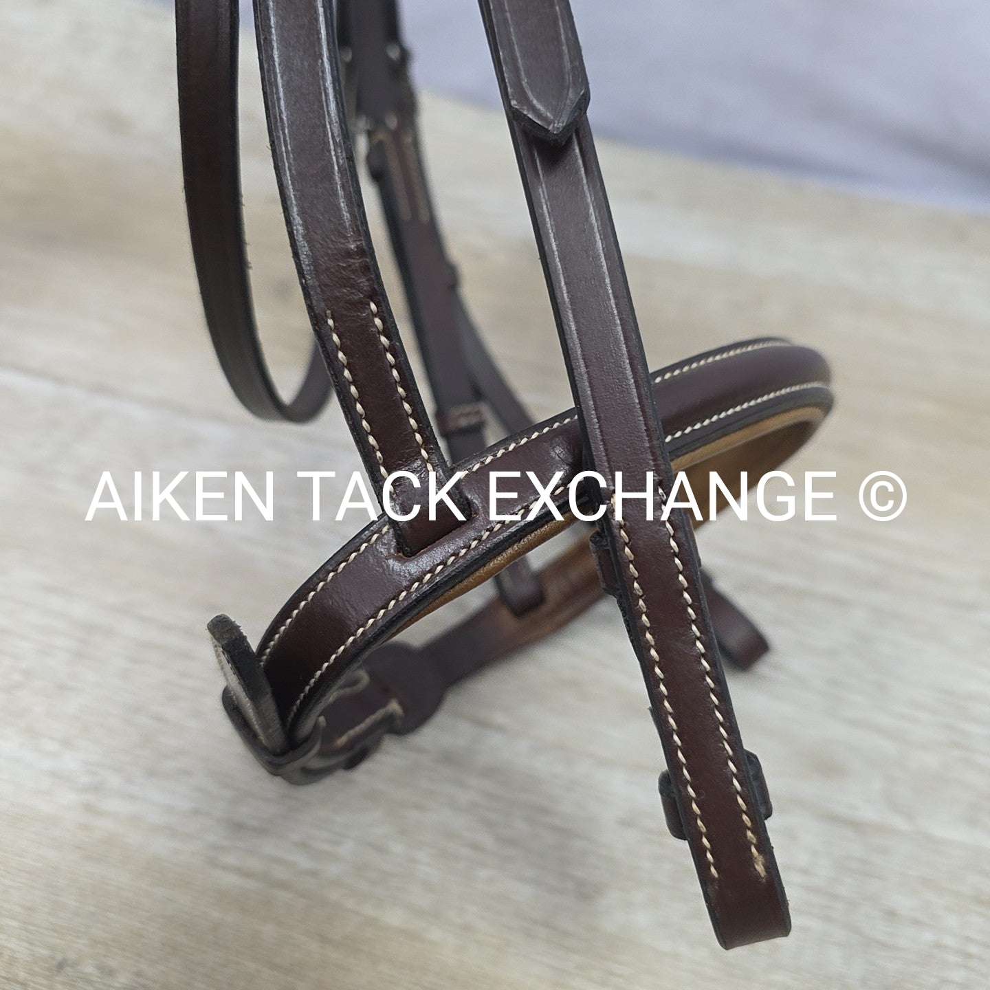Plain Raised Bridle, No Reins, Brown, Size Pony