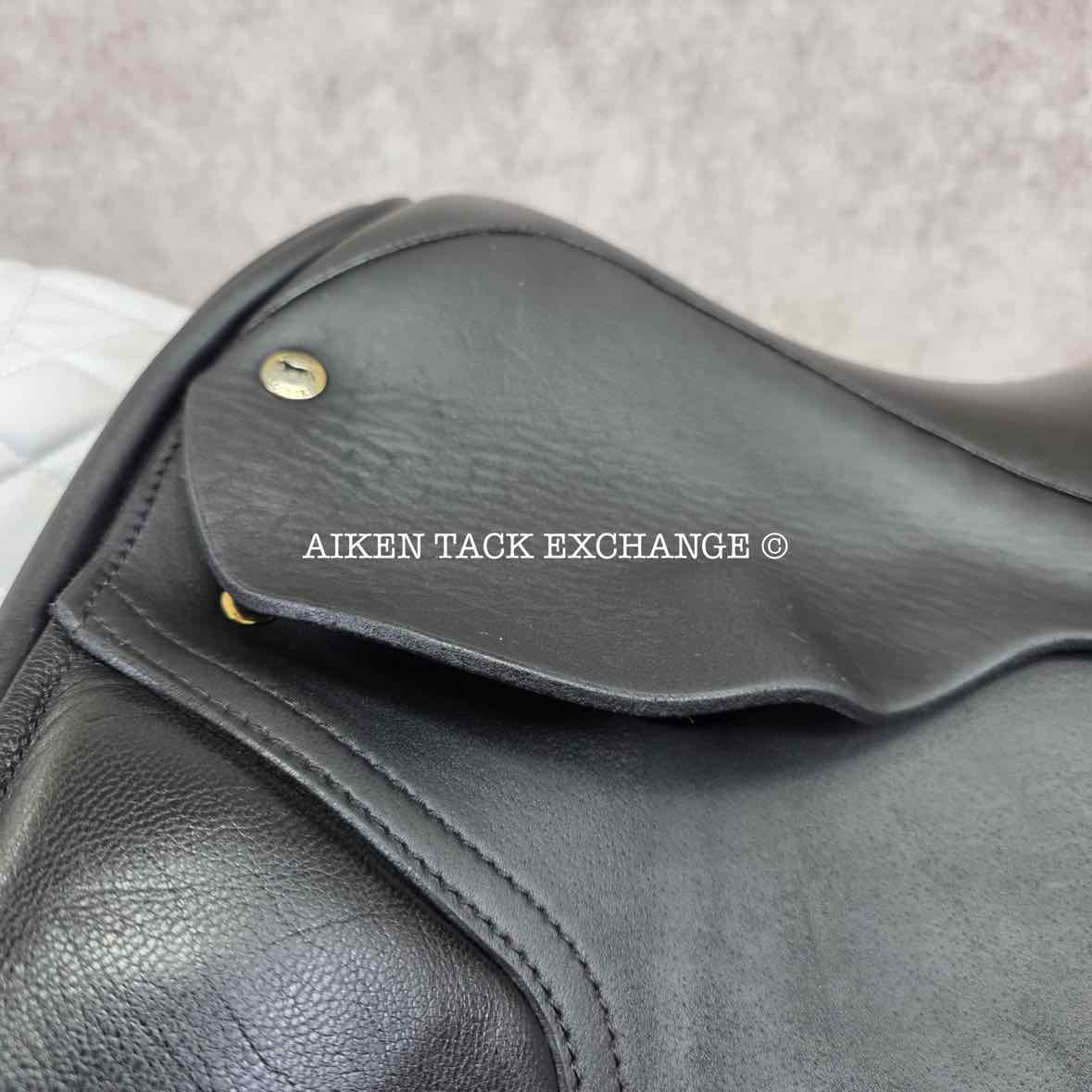 **SOLD** 2010 Black Country Eloquence Dressage Saddle, 17.5" Seat, W/XW Freedom Hoop Tree, Wool Flocked Panels