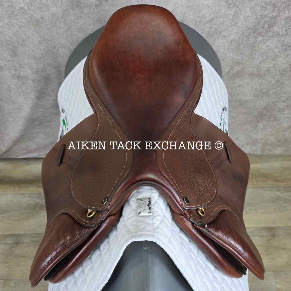 2015 Ovation Ruiz Diaz Close Contact Jump Saddle, 17" Seat, Adjustable Tree - XCH Changeable Gullet, Foam Panels