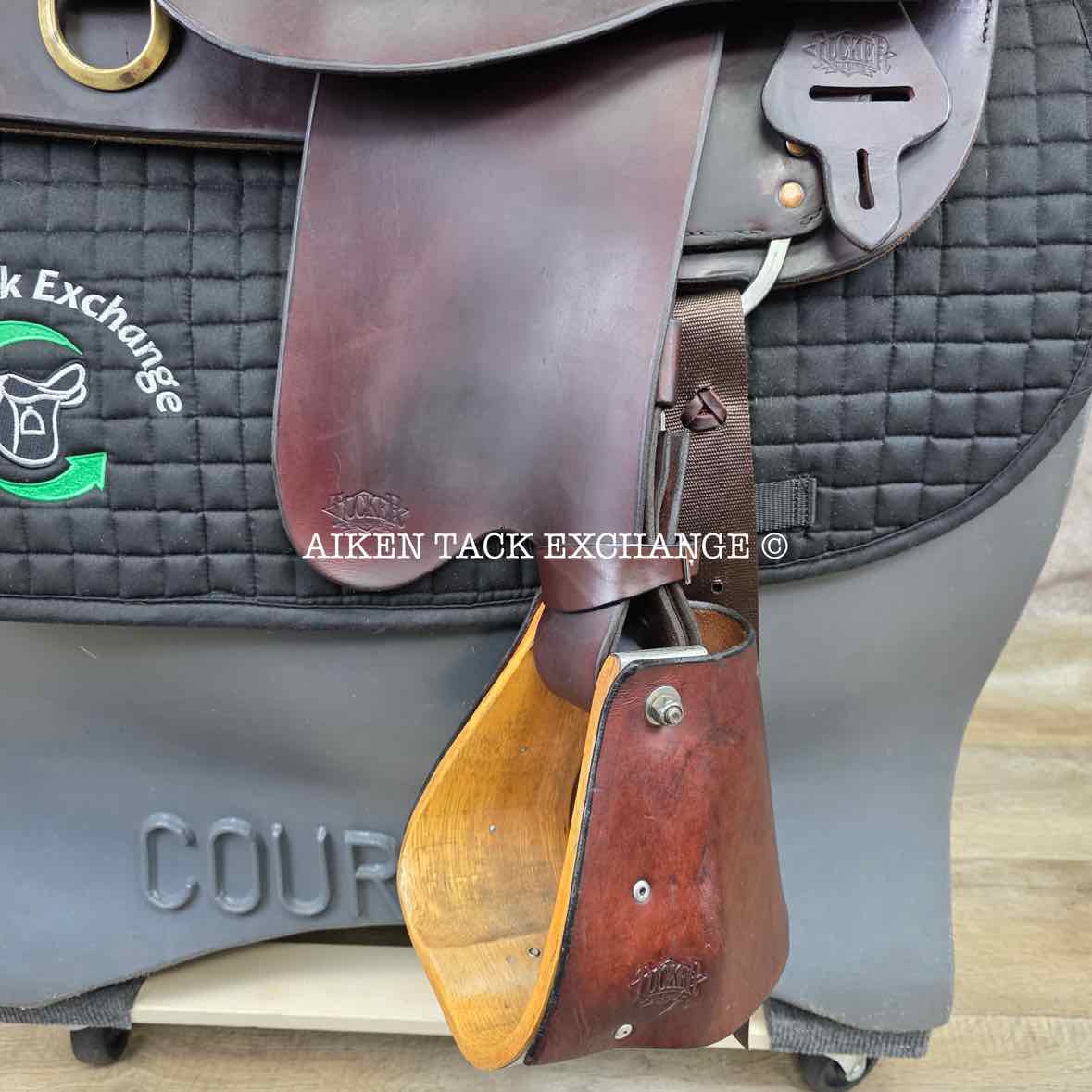 2008 Tucker 260 High Plains Western Saddle, 16.5" Seat, Medium Tree - Semi QH Bars