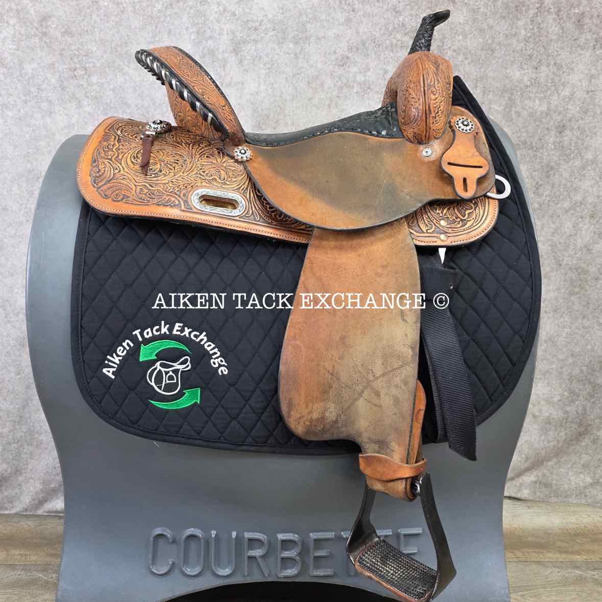 2020 High Horse 6224 Jewel Barrel Racing Western Saddle, 15" Seat, Regular Tree - Semi QH Bars