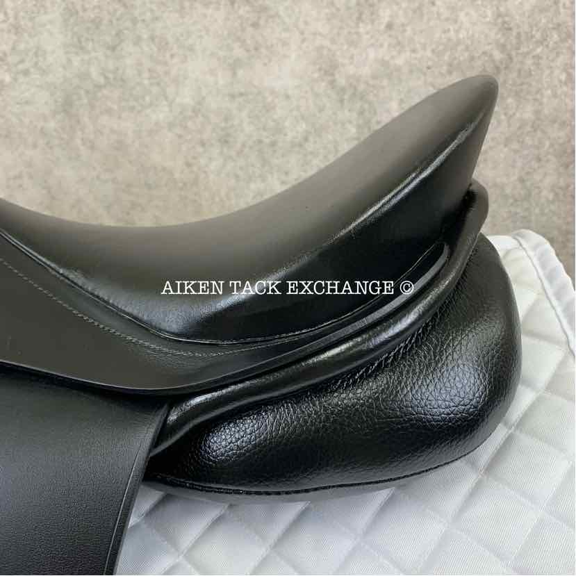 **SOLD** 2022 Karl Niedersuss Crescendo Dressage Saddle, 17.5" Seat, Short Flap, Medium Wide Tree, Wool Flocked Panels