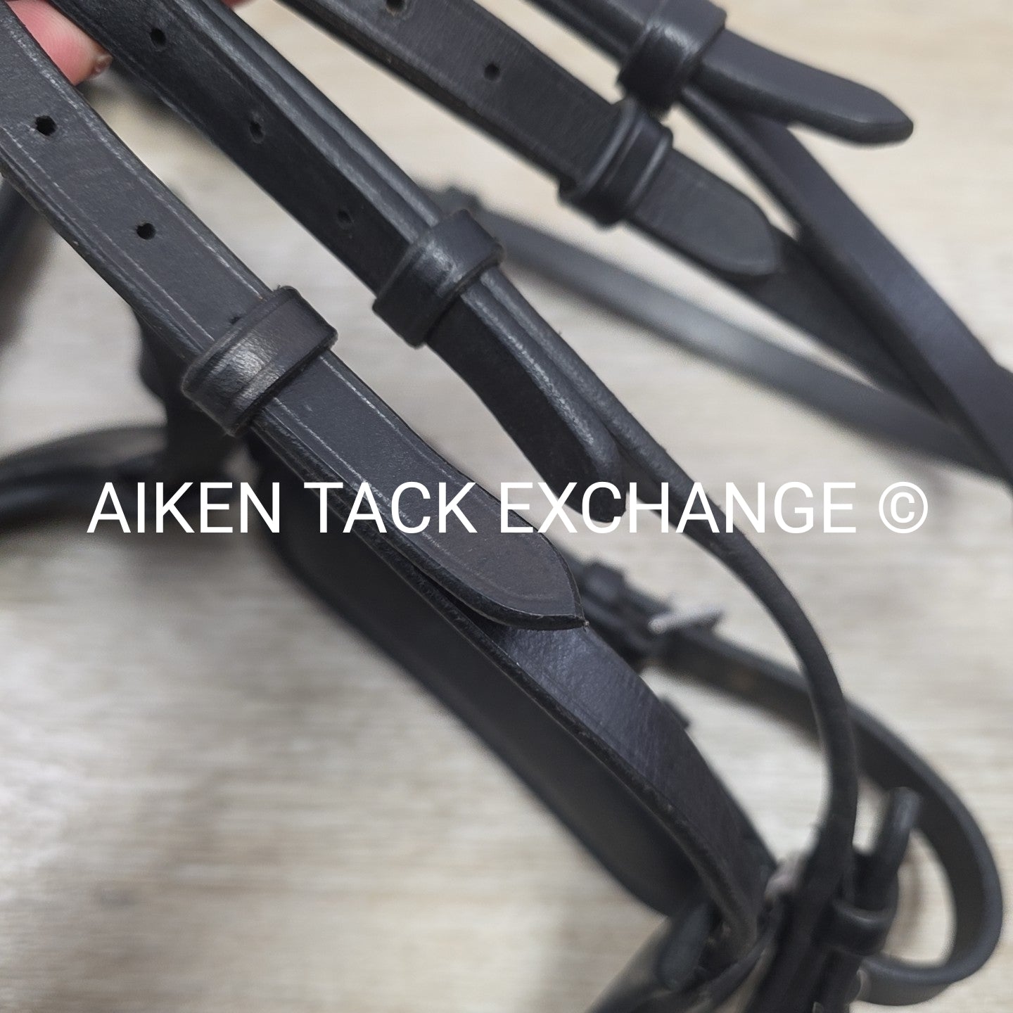 KL Select Red Barn Arena Weymouth Double Bridle, No Reins, Size Full