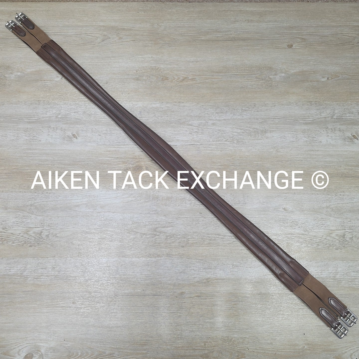 Leather Girth w/ Double Elastic, Size 64"