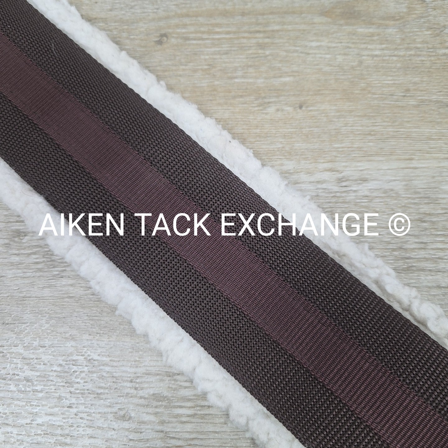 HFP Fleece Girth with Double End Elastic, Brown, 58"