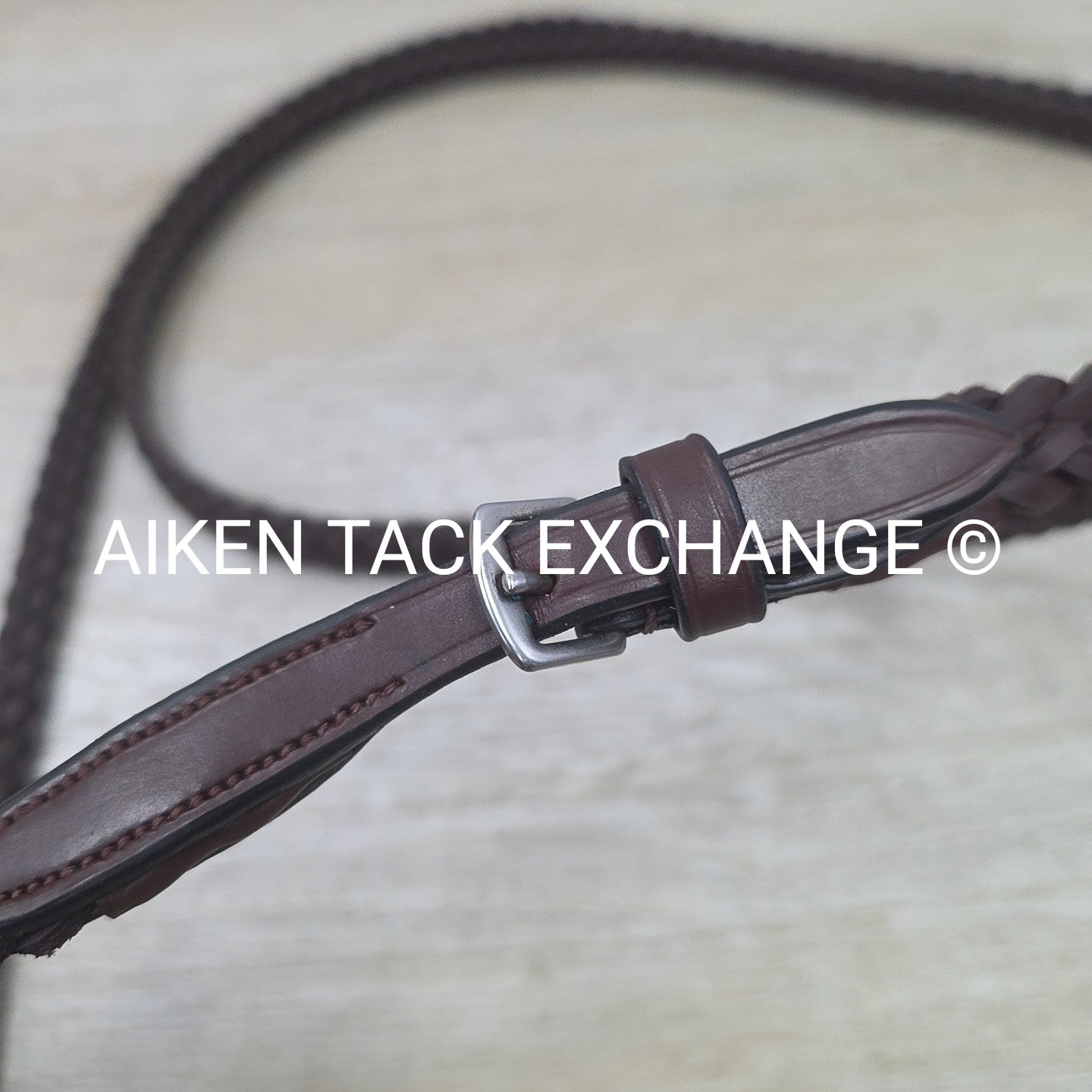 Joseph Sterling Plaited Reins, Brown, 64"