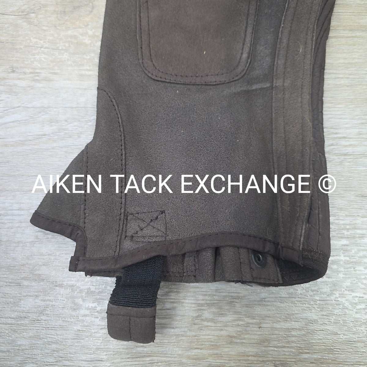 Shires Suede Half Chaps, Brown, Size X-Large