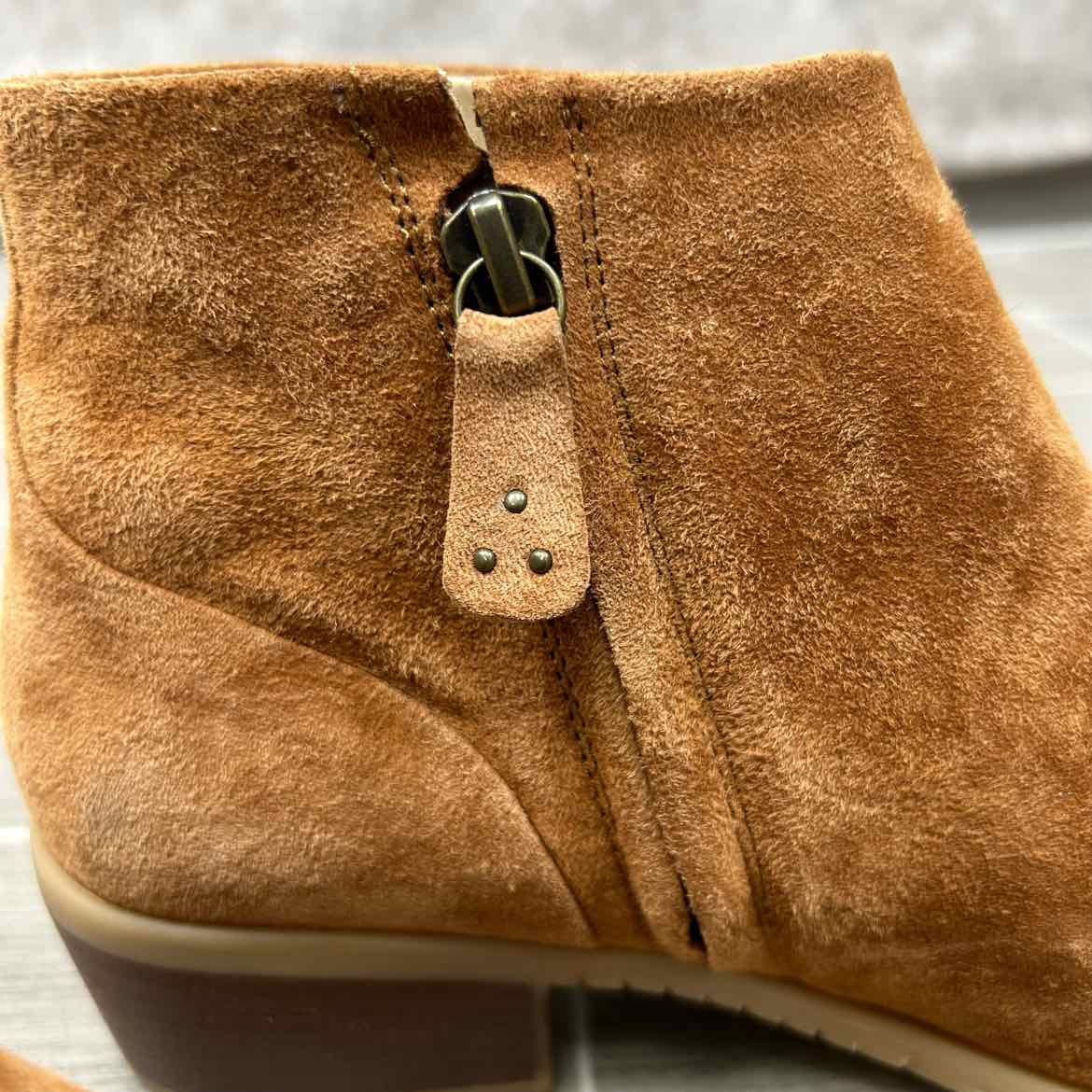 Hush Puppies Suede Ankle Boots, Size 8