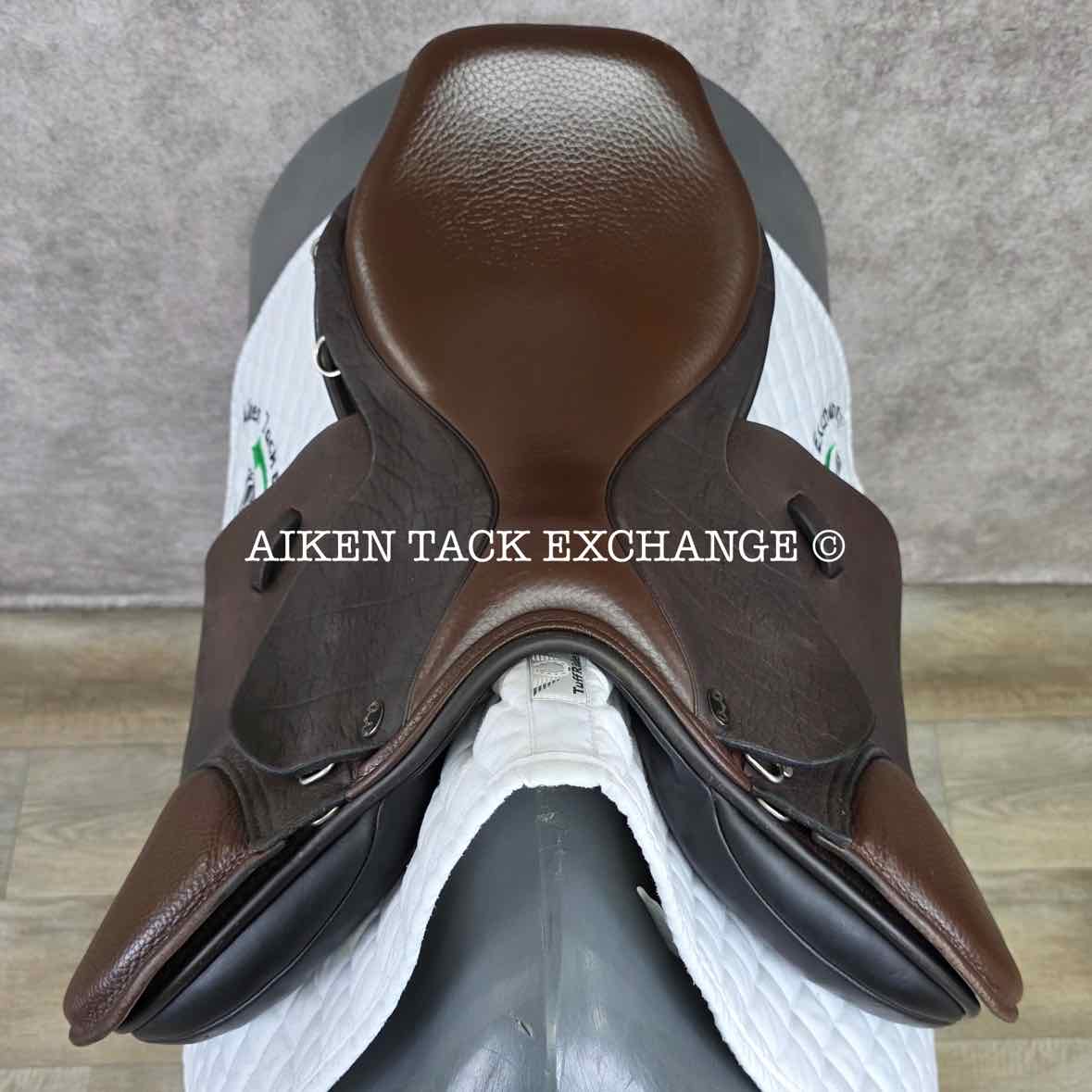 Ideal Patriot Jump Saddle, 17" Seat, Medium Wide Tree, Wool Flocked Panels