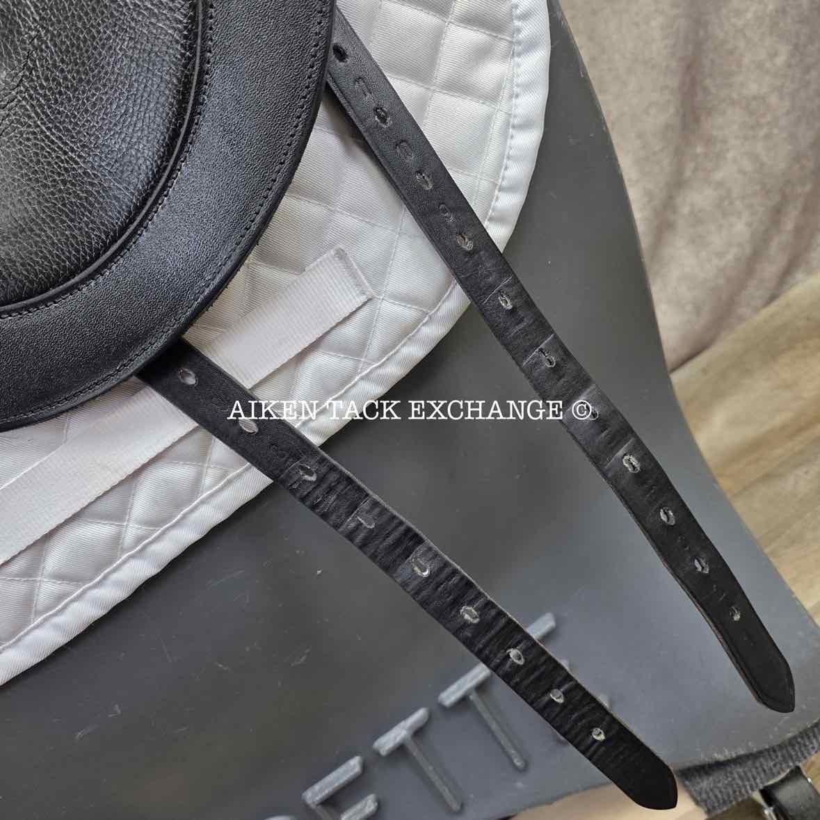 2023 Envy by Custom Saddlery Aurora Monoflap Dressage Saddle, 17.5" Seat, Adjustable Tree, Wool Flocked Panels