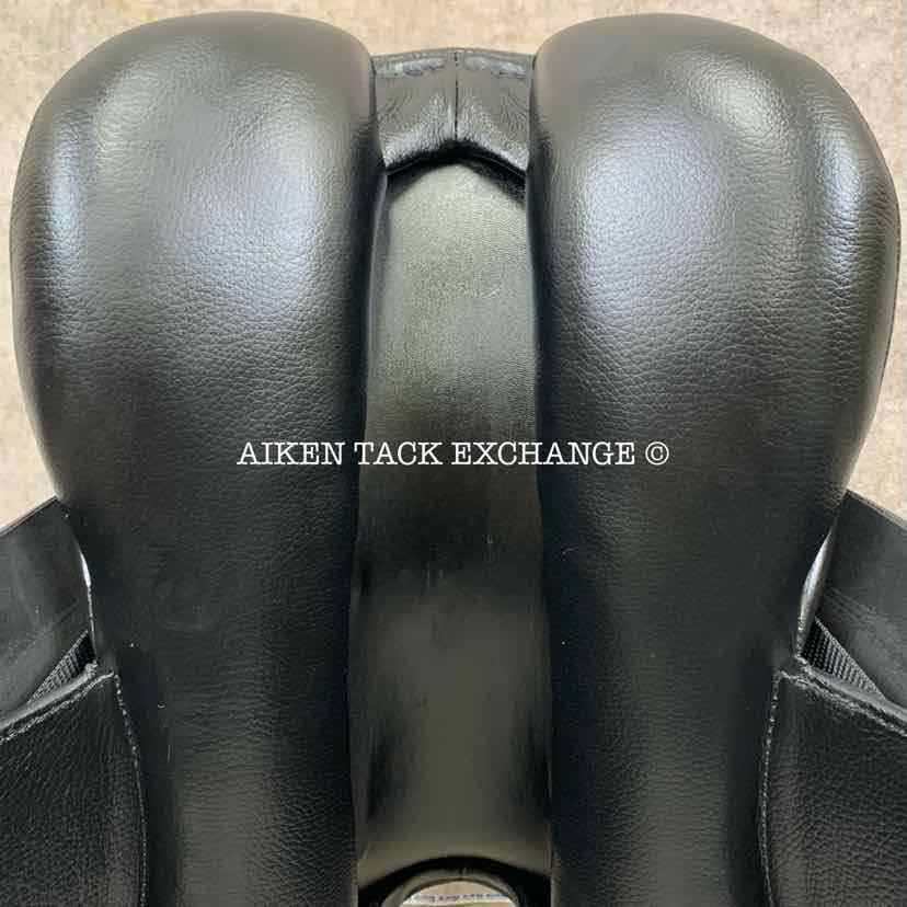 **SOLD** 2022 Karl Niedersuss Crescendo Dressage Saddle, 17.5" Seat, Short Flap, Medium Wide Tree, Wool Flocked Panels