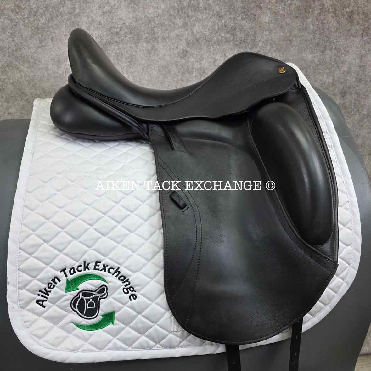 NSC Rhomeo Monoflap Dressage Saddle, 18" Seat, MW/W Tree, Wool Flocked Panels