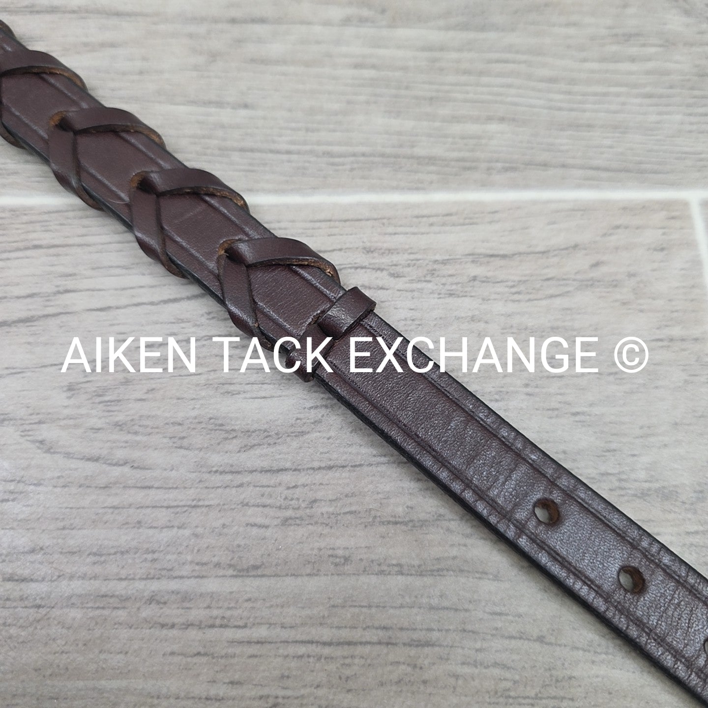 Tory Leather Laced Leather Belt, Brown, 24