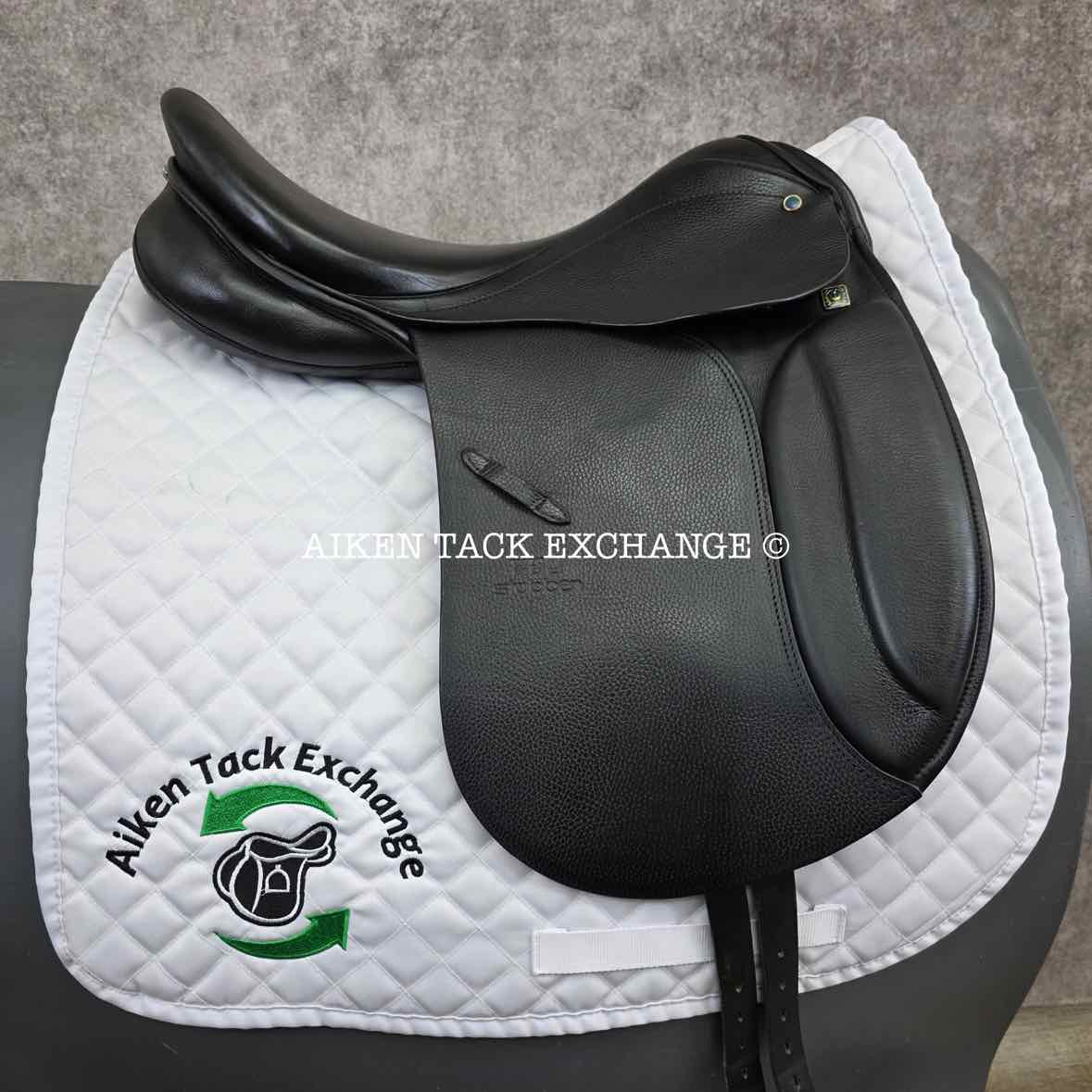 2013 Stubben Roxane Dressage Saddle, 17.5" Seat, Short Flap, 30cm Tree - Medium Wide, Wool Flocked Panels
