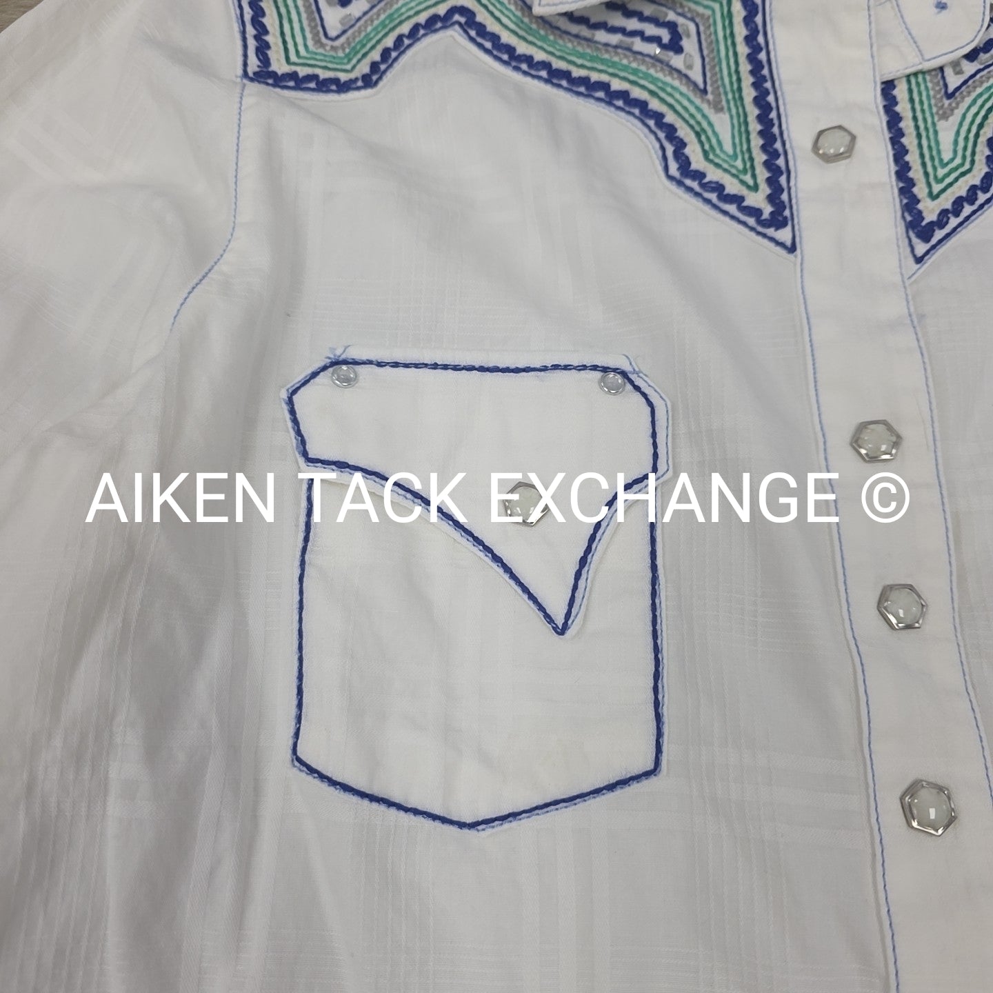 Rock 47 by Wrangler Long Sleeve Button Up Shirt, Women's Medium