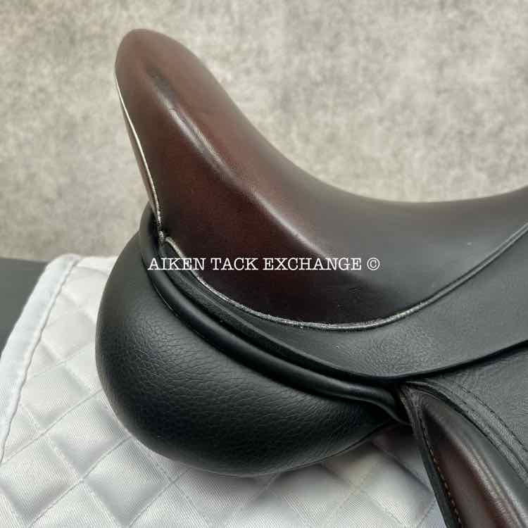 Cardanel Monoflap Dressage Saddle, 17" Seat, Wide Tree, Wool Flocked Panels