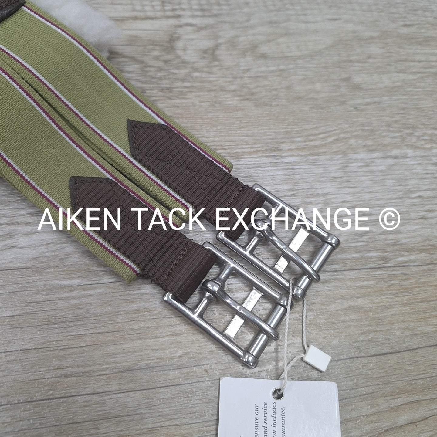 Dover Saddlery Fleece Girth with Double End Elastic, Brown, 54"