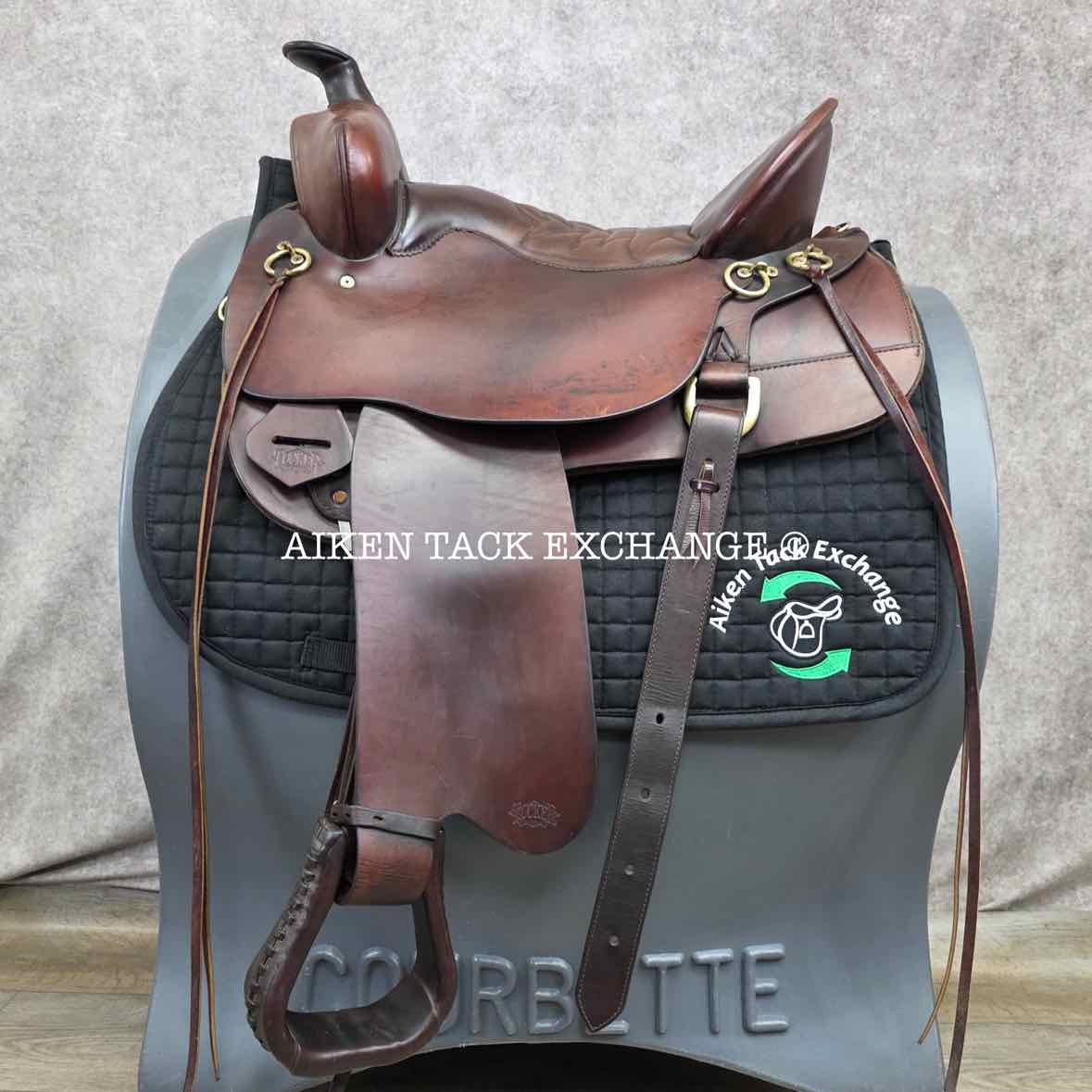 **SOLD** 2006 Tucker 260 High Plains Western Saddle, 16.5" Seat, Medium Tree - Semi QH Bars