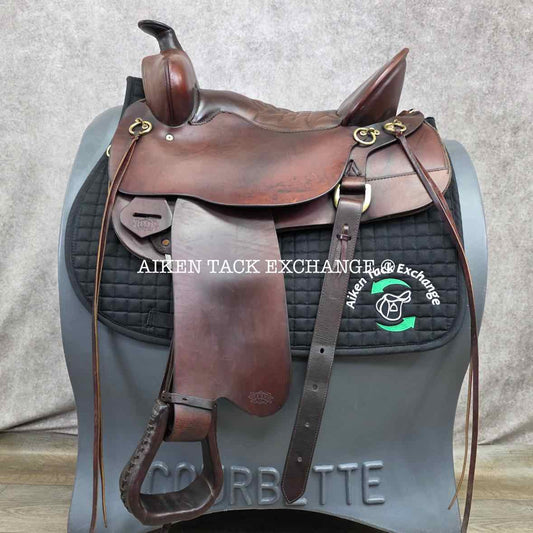 **On Trial** 2006 Tucker 260 High Plains Western Saddle, 16.5" Seat, Medium Tree - Semi QH Bars