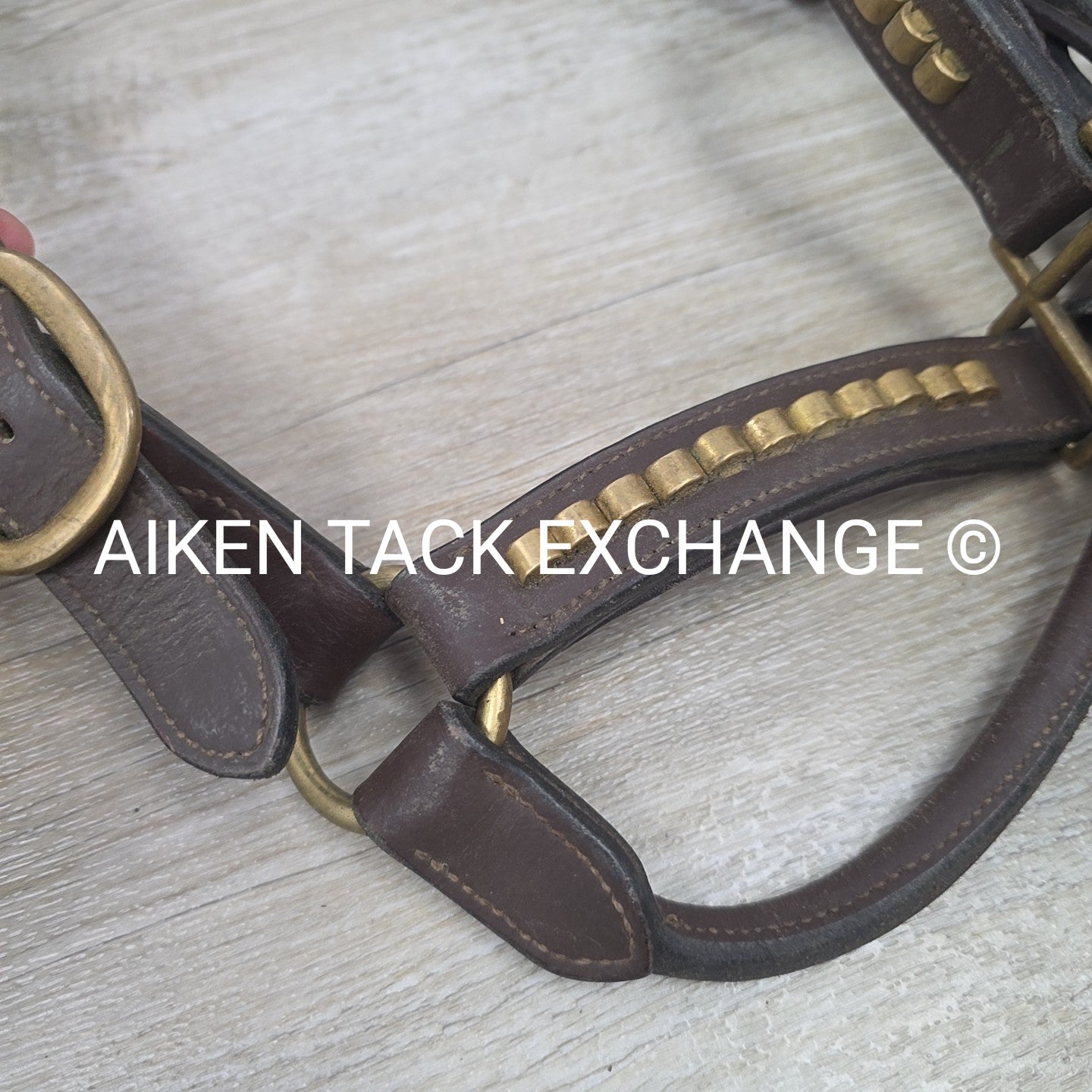 BARGAIN BUNDLE: 2 Leather Halters, Brown, Size Full