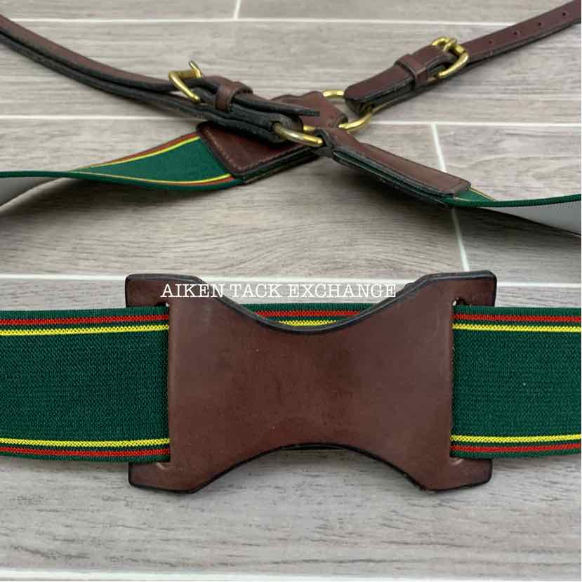 Thornhill Elastic Breast Collar Breastplate, Brown/Brass, Size Full, Brand New