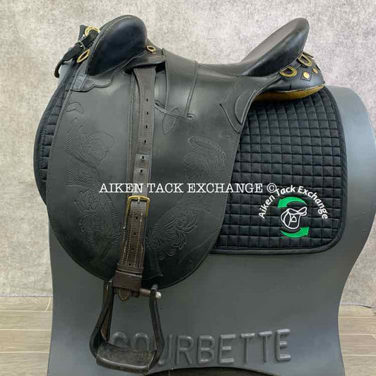 **SOLD** Stockman BushRider Australian Stock Saddle, 19" Seat, Wide Tree