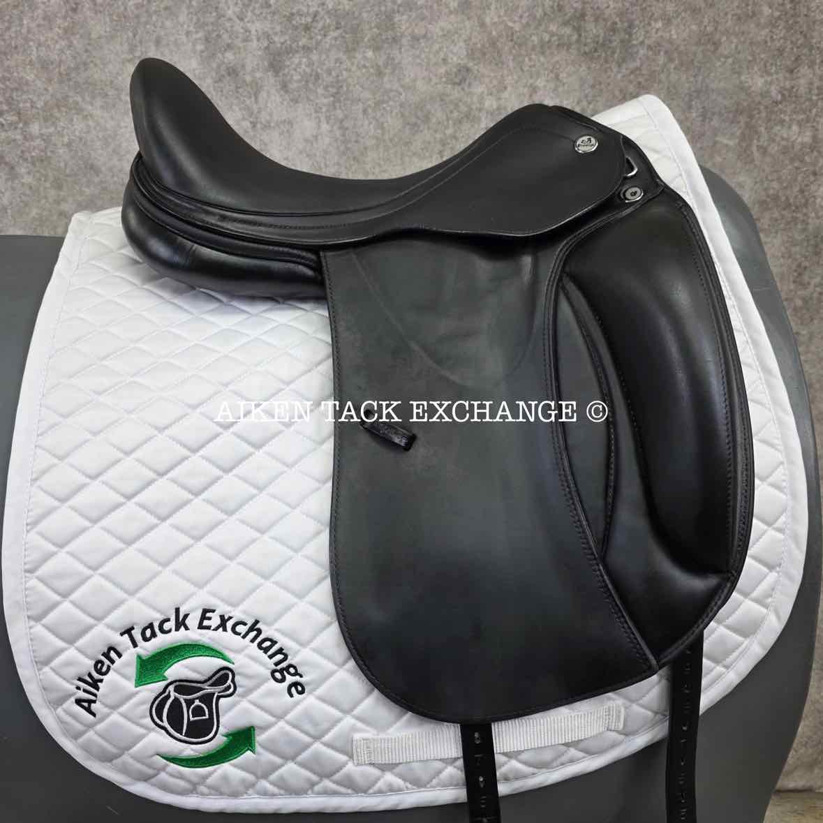 2016 Prestige X-D1D K Zero Monoflap Dressage Saddle, 17" Seat, Wide Tree, Wool Flocked Panels