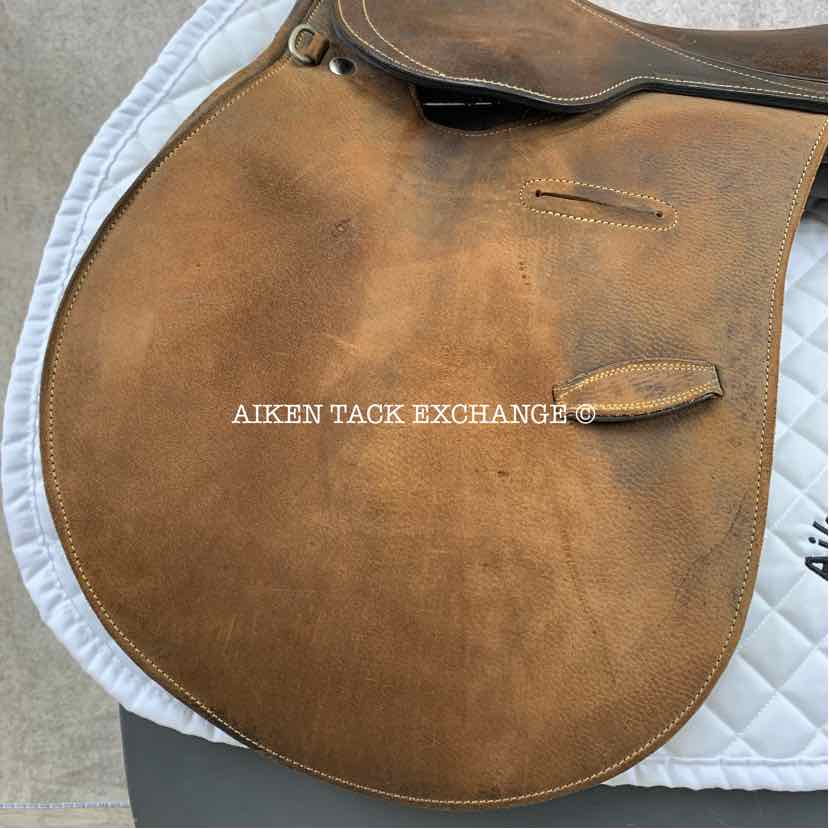 Miguel Acuna American Style Polo Saddle, 18.5" Seat, Medium/Medium Wide Tree, Foam Panels, Buffalo Leather