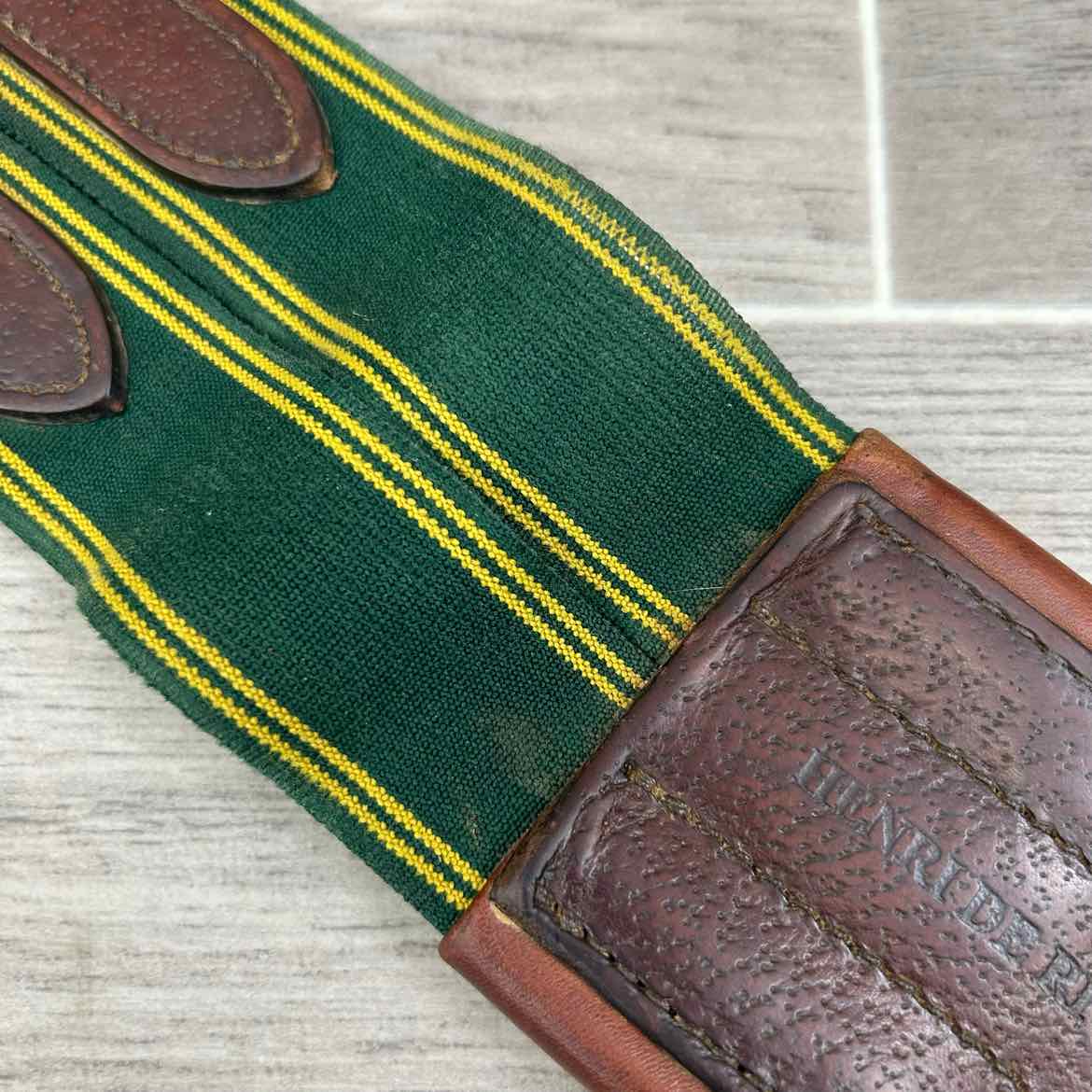 HDR Leather Girth with Single End Elastic 50"