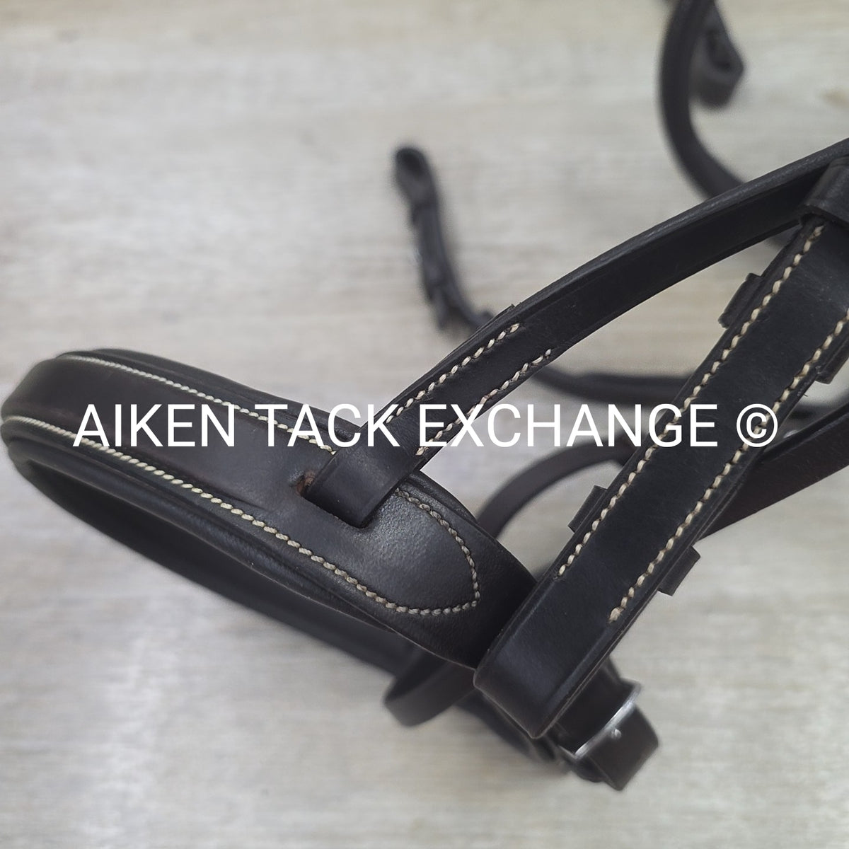 Monocrown Fancy Stitched Bridle with Laced Reins, Brown, Size Full