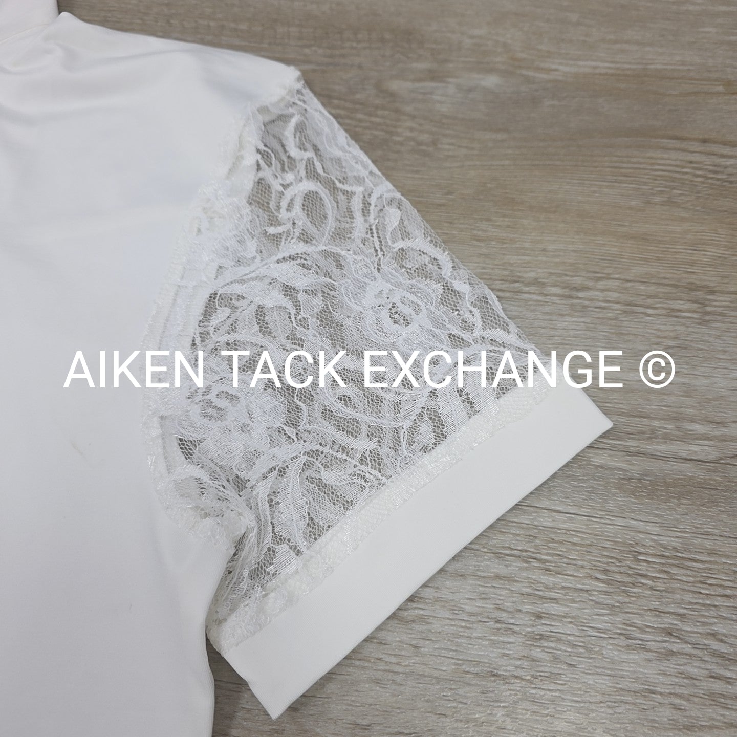 Ovation Elegance Lace Short Sleeve Show Shirt, Women's XLarge