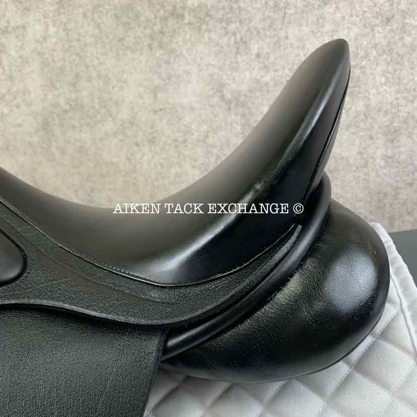 2023 SDL Lemke Buffalo Deluxe Dressage Saddle, 17.5" Seat, Medium Wide / Wide Tree, Wool Flocked Panels