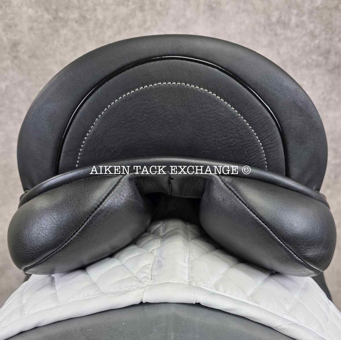 2018 Custom Saddlery Revolution Monoflap Dressage Saddle, 17" Seat, Adjustable Tree, Wool Flocked Panels