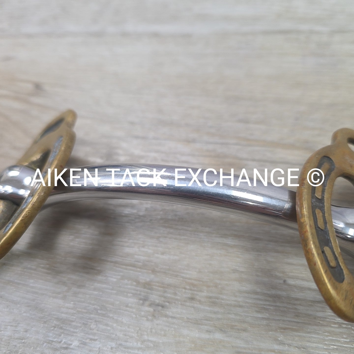 Mullen Mouth Horseshoe Stallion Bit 4.5"