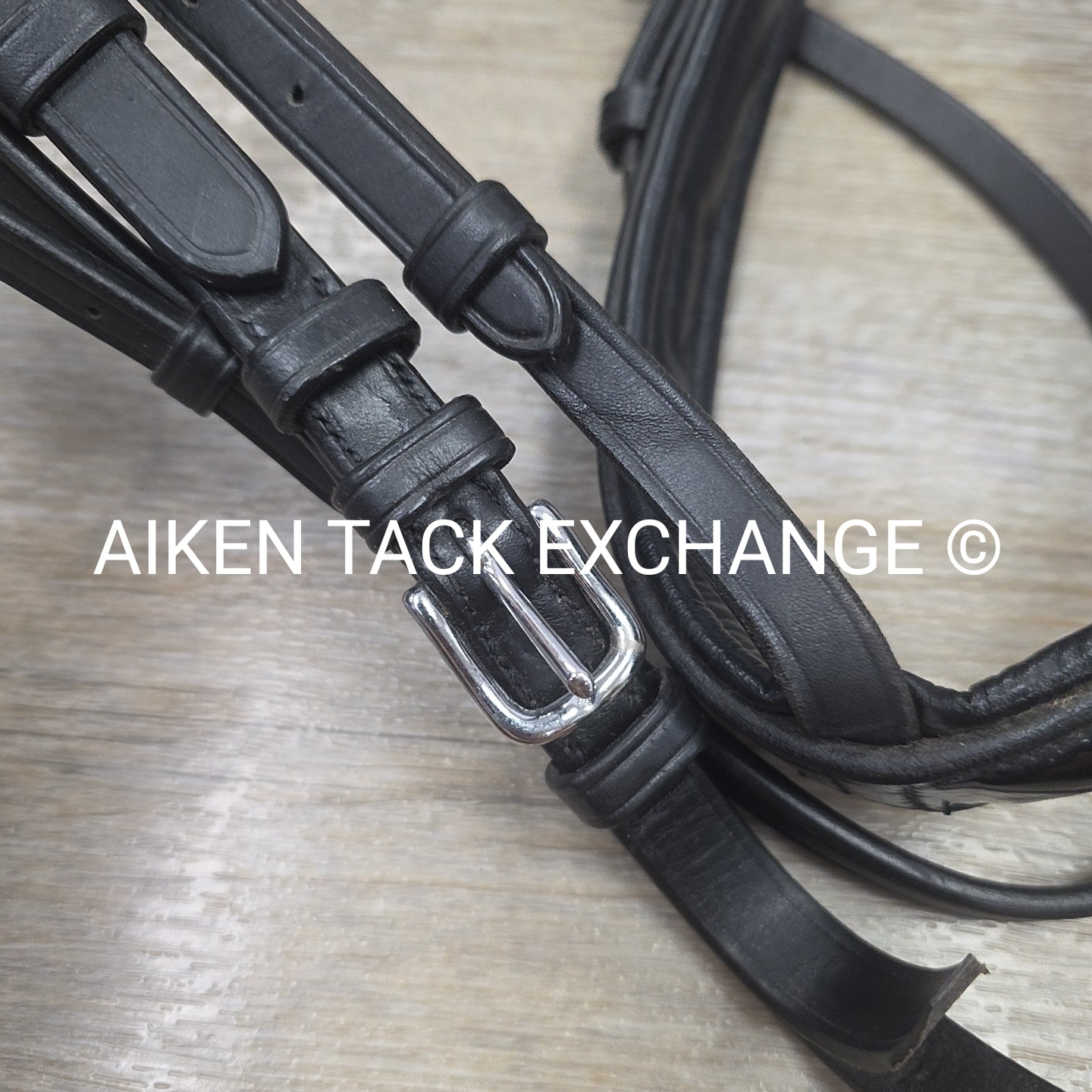 SmartPak Wellfleet Fancy Stitch Patent Monocrown Flash Bridle, No Reins, Black,